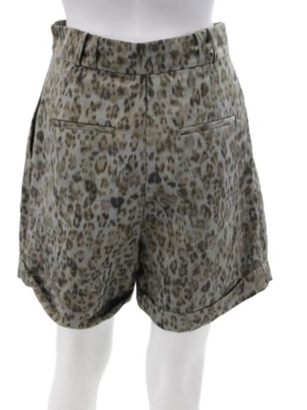 IRO Vainness Leopard Oversized Shorts